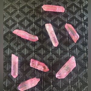 Pink Crystal Quartz Daggers